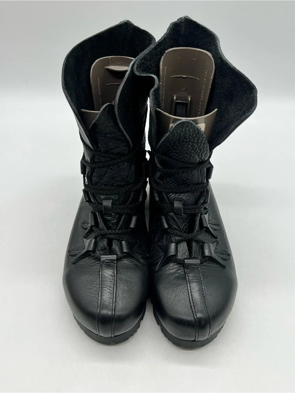 Son of Sandlar James Boot Black Leather Men's Size 45 US 12 Ankle Lace Up Boots.